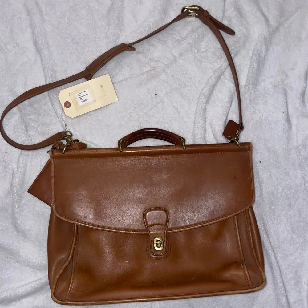 Coach Beekman Cowhide Leather Briefcase